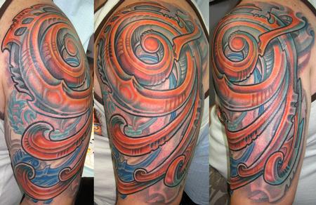 Tattoos - Biomech Half Sleeve - 114083